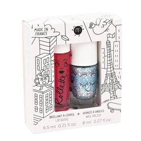 Coffret Maquillage Enfant - Magique - Vernis et Brillant à lèvres