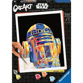 CreArt R2D2 Star wars - 24x30cm Peinture par numero