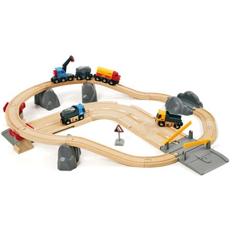 Brio 33210 Circuit Rail Route Transport de Roches