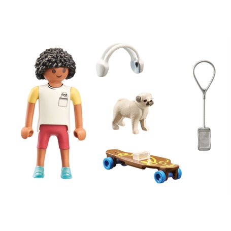 71612 Adolescent avec chien