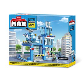 Max adventure police station playset (321 pieces)