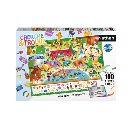 Puzzle Au camping Cherche et trouve 100 p