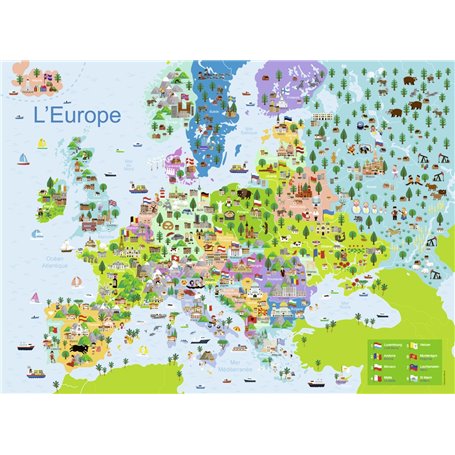 Ravensburger Puzzle 150 P - Carte D'Europe