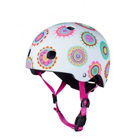 Casque Vélo et Trottinette Doodle Dots  boucle magnétique  lumière LED intégrée  Taille M