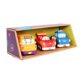set de 3 vehicules bus police et f1