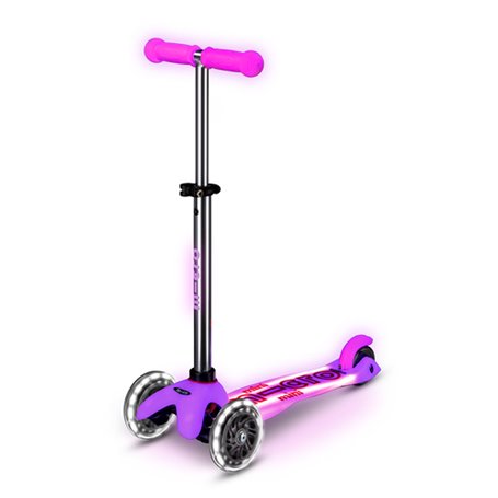 Trottinette Mini Micro Deluxe Glow LED Plus Rose