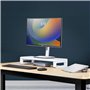 StarTech.com Support pour Moniteur Ergonomique, Jusqu'à 15kg, Hauteur Fixe de 9cm, Support pour Ordinateur Portable, Bas