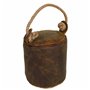 Butée de porte Alexandra House Living Jute Cuir 20 x 20 x 20 cm Marron