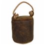 Butée de porte Alexandra House Living Jute Cuir 20 x 20 x 20 cm Marron