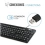 iggual CK-BASIC-120T clavier USB QWERTY Espagnole Noir