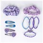 Accessoires pour les Cheveux Stitch 10 Pièces Bleu Violet