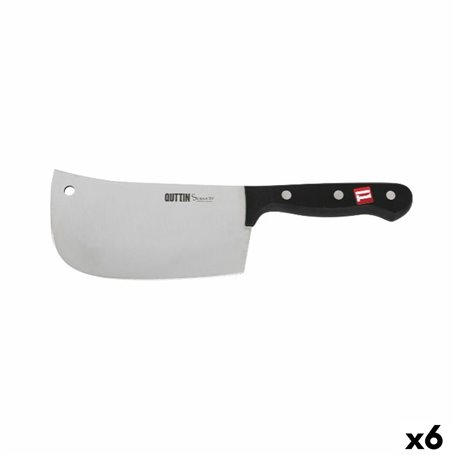 Gros couteau de cuisine Quttin Sybarite Noir Argenté 17