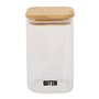 Récipient de Conservation des Aliments Quttin Bambou Verre Borosilicaté 720 ml (12 Unités)