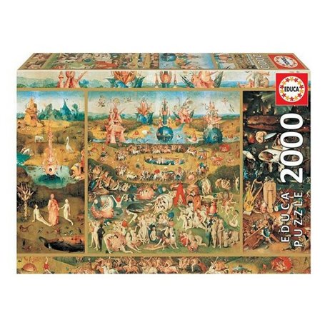 Puzzle Educa El Jardín de las Delicias (De tuin der lusten) (2000 pcs)