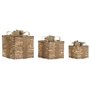 Décorations de Noël DKD Home Decor Naturel 25 x 25 x 25 cm (3 Pièces)