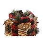 Décorations de Noël DKD Home Decor Rouge Naturel 25 x 25 x 25 cm (3 Pièces)