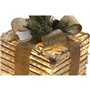 Décorations de Noël DKD Home Decor Blanc Doré Naturel 25 x 25 x 25 cm (3 Pièces)