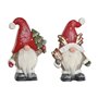 Décorations de Noël Home ESPRIT Blanc Rouge Gnome 25 x 11,5 x 38 cm (2 Unités)