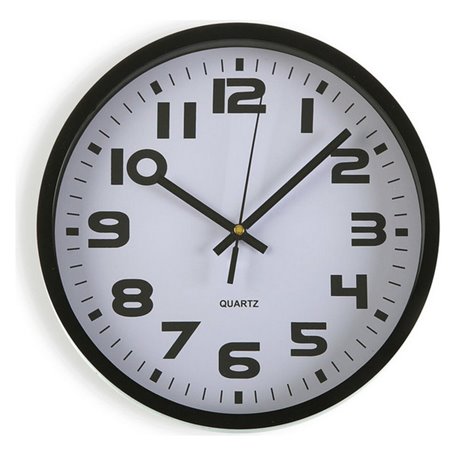 Horloge Murale Versa Noir Plastique 3