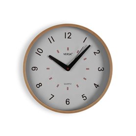 Horloge Murale Versa Blanc Plastique 4 x 30 x 30 cm