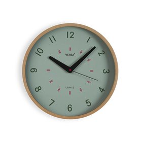 Horloge Murale Versa Vert Plastique 4 x 30 x 30 cm