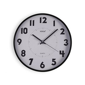 Horloge Murale Versa Blanc Plastique 4 x 30 x 30 cm