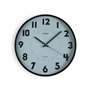 Horloge Murale Versa Bleu Plastique 4 x 30 x 30 cm