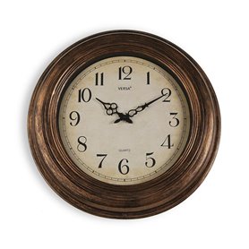 Horloge Murale Versa Antique Doré Plastique 4