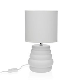 Lampe de bureau Versa Blanc Céramique 40 W 17 x 32