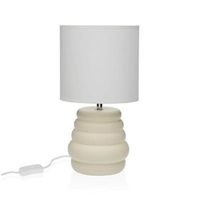 Lampe de bureau Versa Beige Céramique 40 W 17 x 32