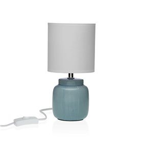 Lampe de bureau Versa Vesta Bleu Céramique 13 x 26 x 10 cm