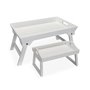 Jeux de plateaux Versa Blanc Bois MDF 32 x 24 x 48 cm