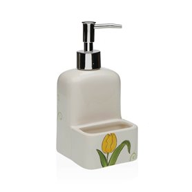 Distributeur de Savon Versa Céramique ABS Dolomite Tulipe 9 x 18