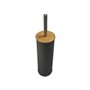 Brosse de salle de wc Versa Noir Métal Bambou 38