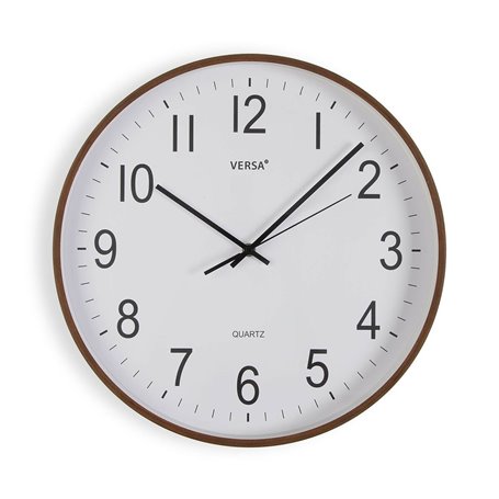 Horloge Murale Versa Plastique Quartz Bois MDF 5