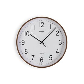 Horloge Murale Versa Plastique Quartz Bois MDF 4 x 30 x 30 cm