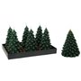 Bougie LED Lifetime Vert foncé Sapin de Noël 19 cm Effet flamme