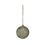 Boule de Noël Lifetime Vert Jute Verre Ø 20 cm A accrocher MicroLED