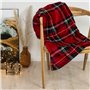 Couverture en flanelle Home Textiles Rouge Carreaux Ecossais 150 x 200 cm