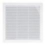 Grille de ventilation EDM 87700 Blanc 10 x 10 cm