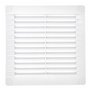 Grille de ventilation EDM 87702 Blanc 15 x 15 cm