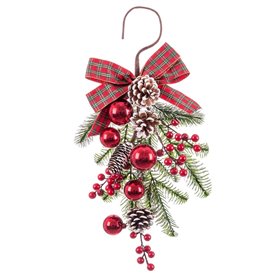 Décorations de Noël Rouge Multicouleur Plastique Ananas 50 cm