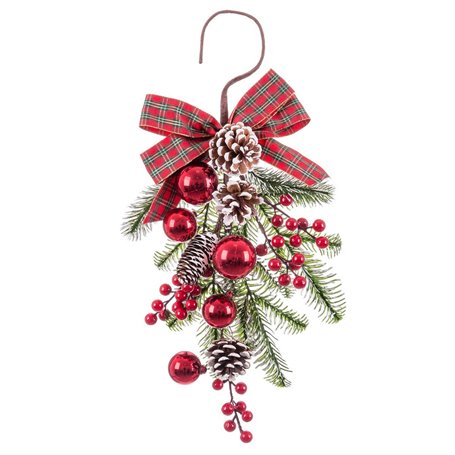 Décorations de Noël Rouge Multicouleur Plastique Ananas 50 cm