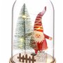 Décorations de Noël Multicouleur Bois Verre 11 x 11 x 18 cm