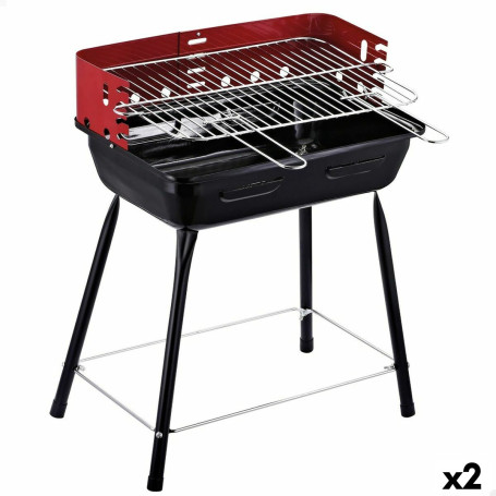 Barbecue Portable Aktive Métal 42 x 54 x 42 cm (2 Unités)