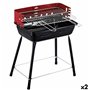 Barbecue Portable Aktive Métal 42 x 54 x 42 cm (2 Unités)