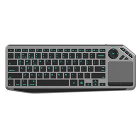 Techly ICTB9801TB clavier RF sans fil + Bluetooth QWERTY Anglais américain Noir