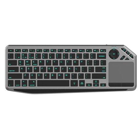 Techly ICTB9801TB clavier RF sans fil + Bluetooth QWERTY Anglais américain Noir