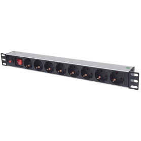 Intellinet 713986 unité de distribution d'énergie 8 sortie(s) CA 1U Aluminium