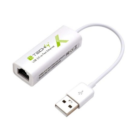 Techly IDATA ADAP-USB2TY2 carte réseau Ethernet 100 Mbit/s